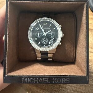 Michael Kors Black and Silver Women’s Watch